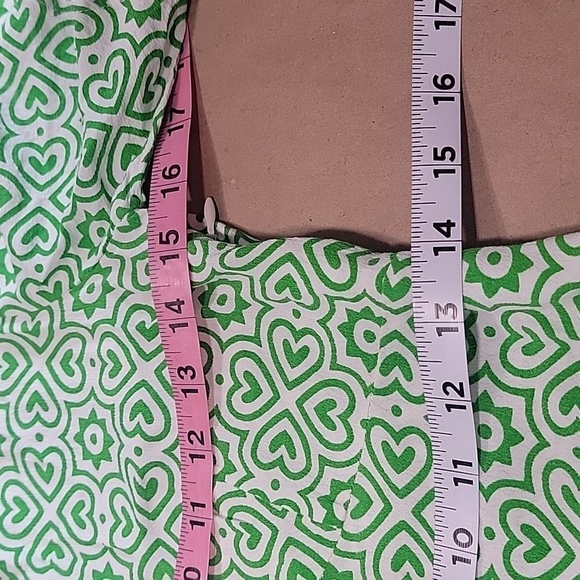 MNG (Mango) Size  4 Green & White Printed Button Front Mini Dress Exc. Used Cond - Picture 9 of 13